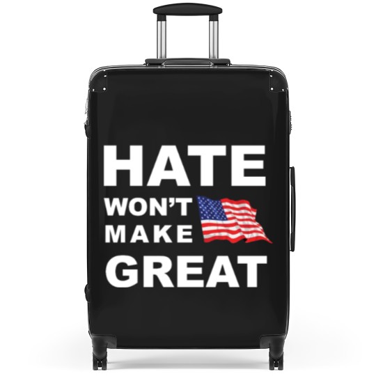 Discover Hate Won't Make US Great Men's Woman's Classic Ame Suitcases