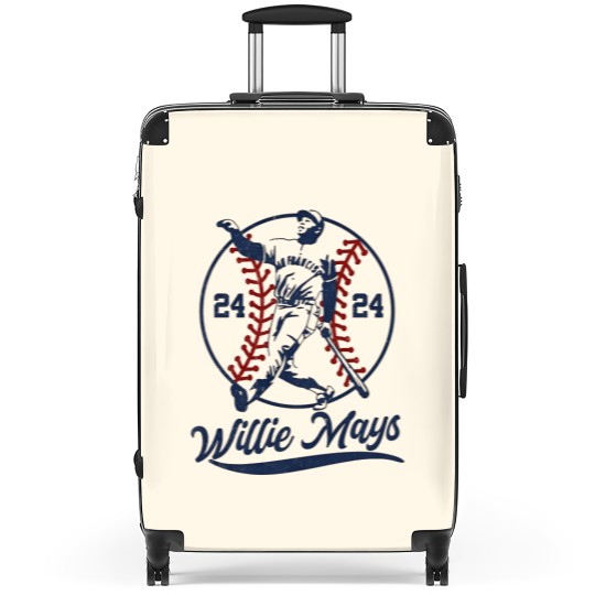 Discover Willie Mays Suitcases, Vintage Aesthetic Art Willie Mays Suitcases