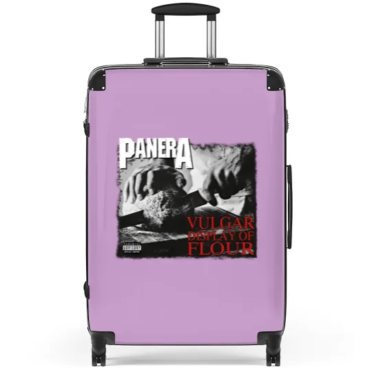Discover PANERA Vulgar Display Of FLOUR Metal Band Parody Spoof Mayhem Skull Suitcases
