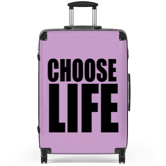 Discover George Michael Choose Life Suitcases, 80s Slogan Suitcases, Celebrity Retro Vintage Suitcases