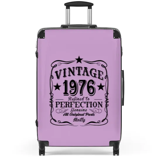 Discover Vintage 1976 Suitcases, 47th Birthday Gift, 47th Birthday Suitcases