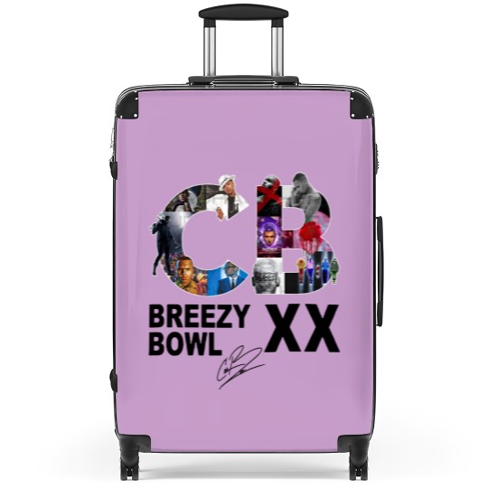 Discover Breezy Bowl XX Suitcases, Chris Brown Breezy Bowl XX Tour Suitcases