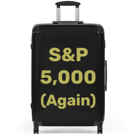Discover S&P 5,000 Again Level Stock Market Index Suitcases