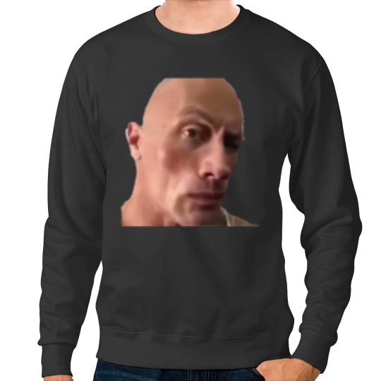 Discover The rock eyebrow raise meme Sweatshirts