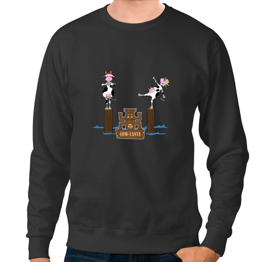 Discover Cow-Lanta, the pole test Sweatshirts