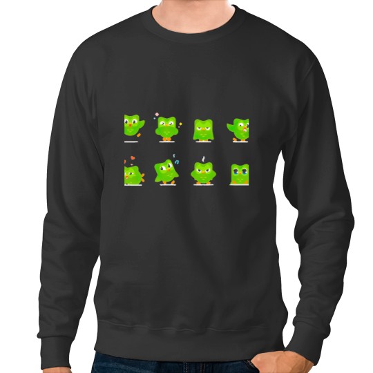 Discover duolingo reacts Sweatshirts