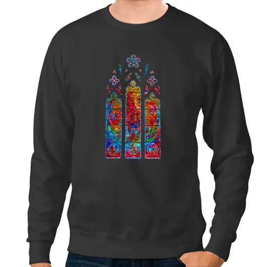 Discover Washington National Cathedral Stained Glass Window Sweatshirts