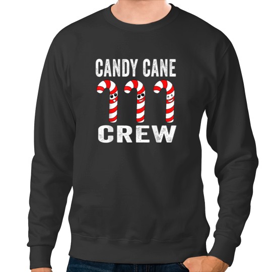 Discover Christmas Candy Cane Crew Funny Christmas Candy Cane Pajamas Sweatshirts