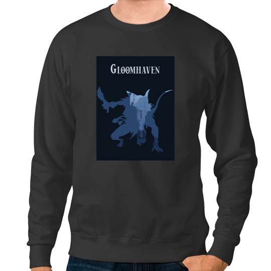 Discover Gloomhaven Mindthief-Minimalist Silhouette Style-Board Game Art Sweatshirts