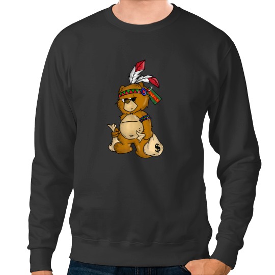Discover Bear Hustle Hip Hop Money Rap Boys Men Christmas Gift Sweatshirts