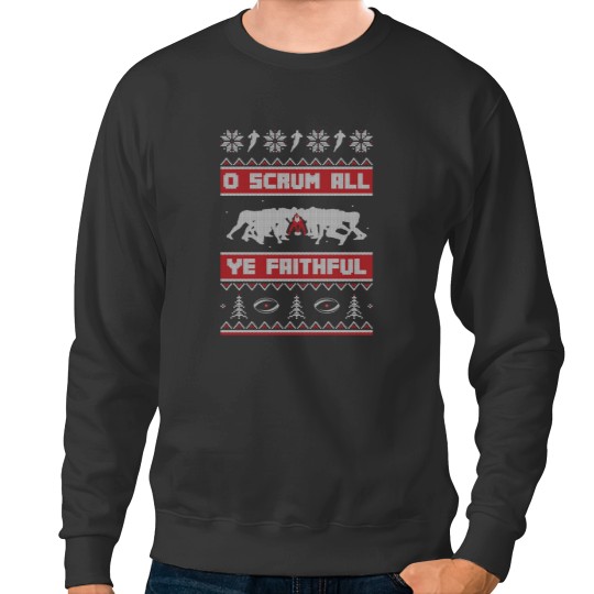 Discover Rugby Ugly Christmas Sweater Style Printed Jumper Sweatshirts