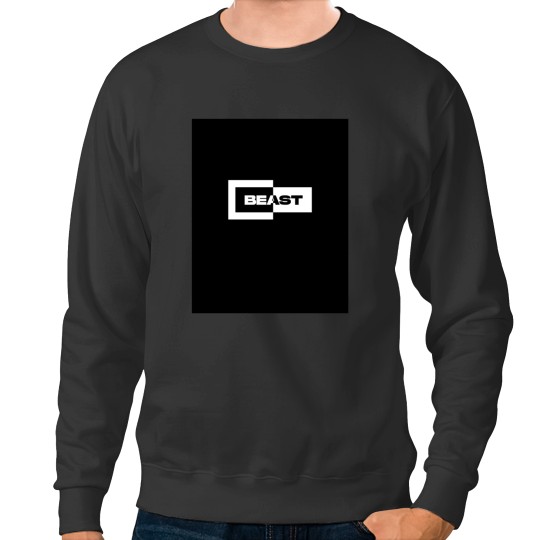 Discover Mr. Beast Inverted Box Logo (Black)BADSLUG Graphic Sweatshirts