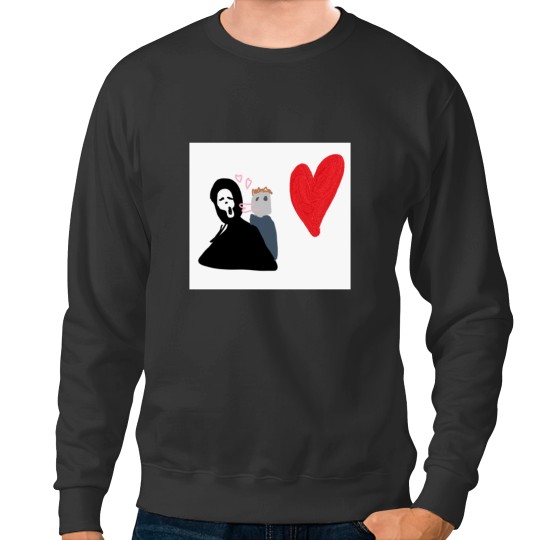Discover Ghostface x Michael Myers Love Gift Sweatshirt