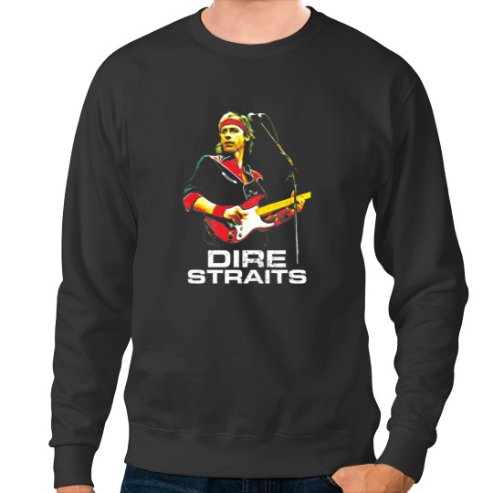 Discover Straits State Sultans of Swing White  Sticker Sweatshirts