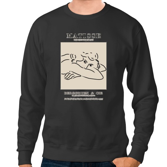 Discover Henri Matisse - Line Drawing of Woman - Essense of Line Poster Sweatshirts