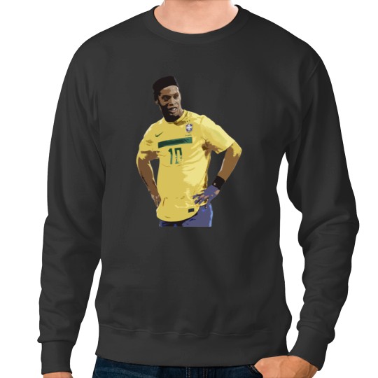 Discover Ronaldinho Brazil Joga Bonito Sticker Sweatshirts