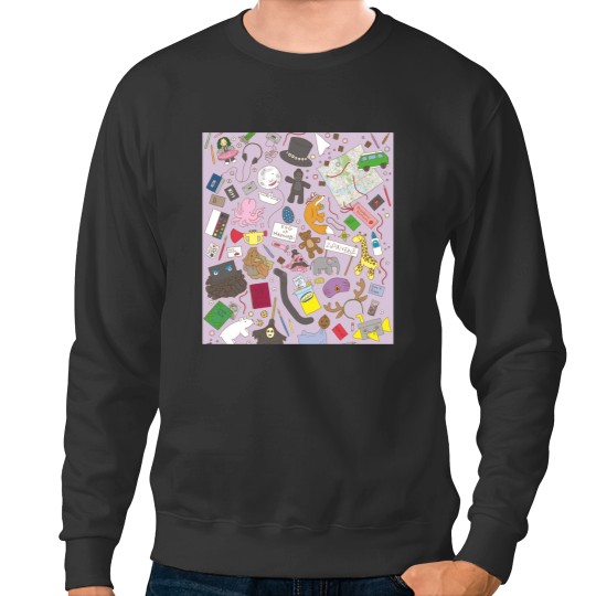 Discover Boosh pattern purple Sweatshirts