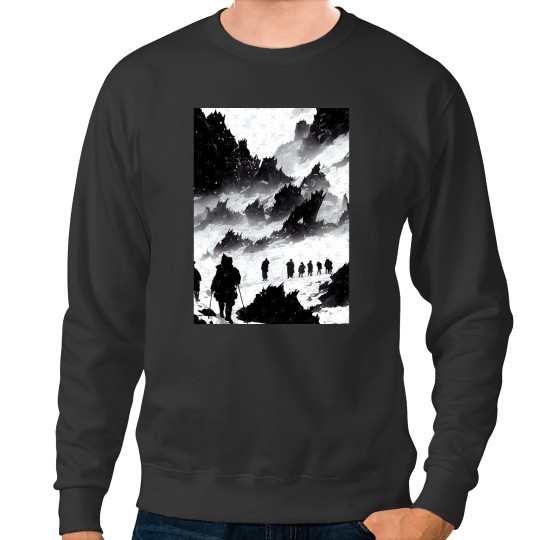 Discover Mountains of Madness Expedition - Variant 004 - Jagged Edges of the World Sweatshirts
