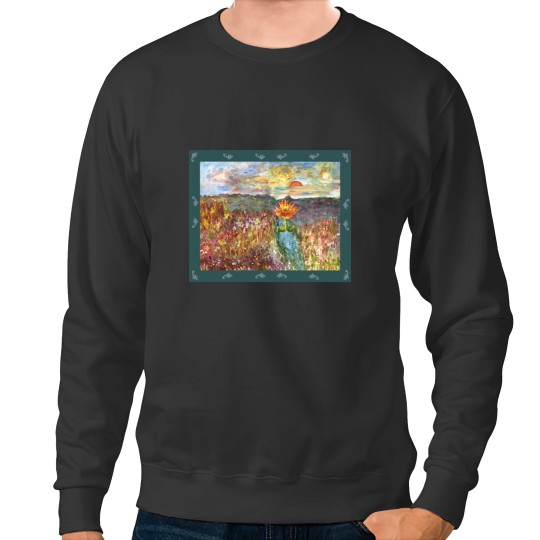 Discover Sunset at the Kaas plateau Sweatshirts
