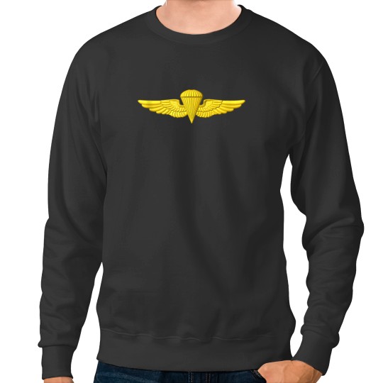 Discover Naval Parachutist Jump Wings Airborne Navy Badge Sweatshirts