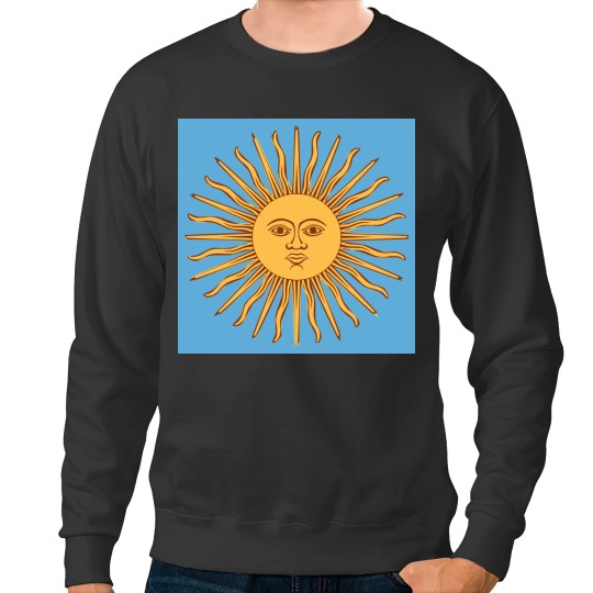 Discover SUN Argentina SUNSHINE SUNNY SOL STAR Sol de Mayo Bandera de Argentina Sky Blue Sweatshirts