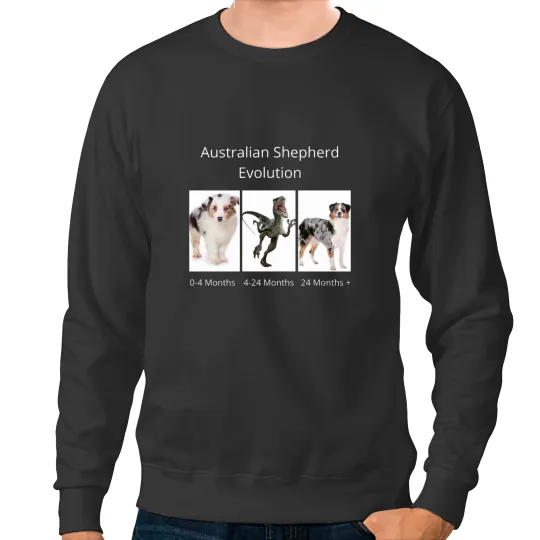 Discover Australian Shepherd Evolution Sweatshirts