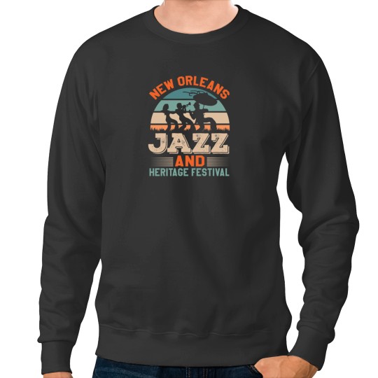 Discover New Orleans Jazz Festival Sweatshirts