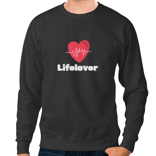 Discover Lifelover design Sticker Sweatshirts
