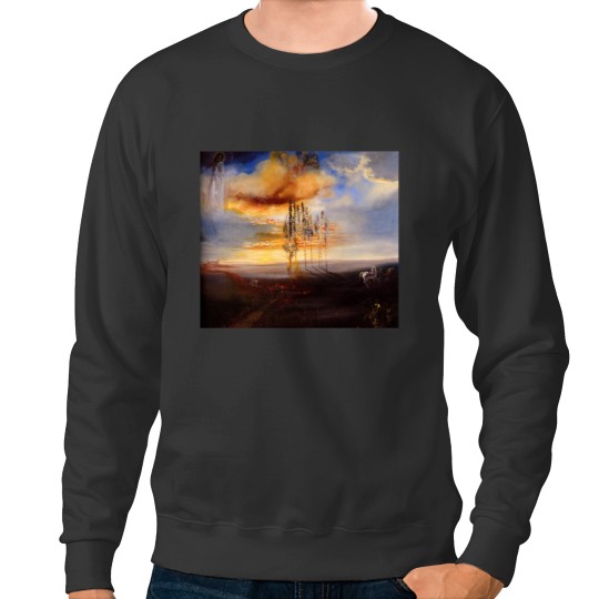 Discover Favourite Artists - Salvador Dali - The Way to Pubol Sticker.png Sweatshirts
