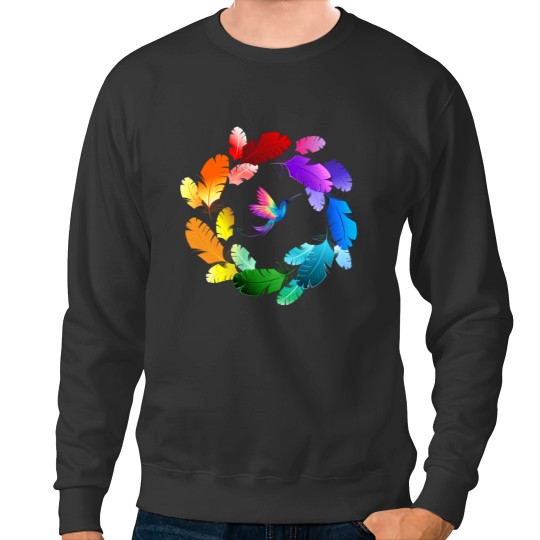 Discover A Colorful Bird Showing Beauty of Colors Sticker Sweatshirts