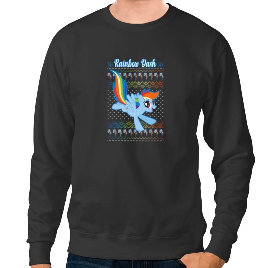 Discover My Little Pony Christmas Rainbow Dash Ugly Sweater Sweatshirts