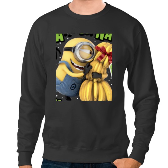 Discover Despicable Me Minion Banana Present Christmas Sweatshirts