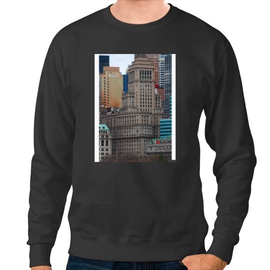 Discover Downtown Manhattan New York City Baseball ¾ Sleeve Sweatshirts