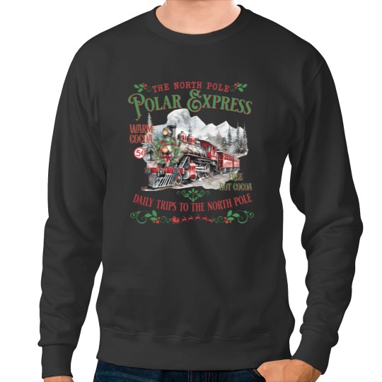 Discover 66 Vintage The North Pole Polar Express Sweatshirts