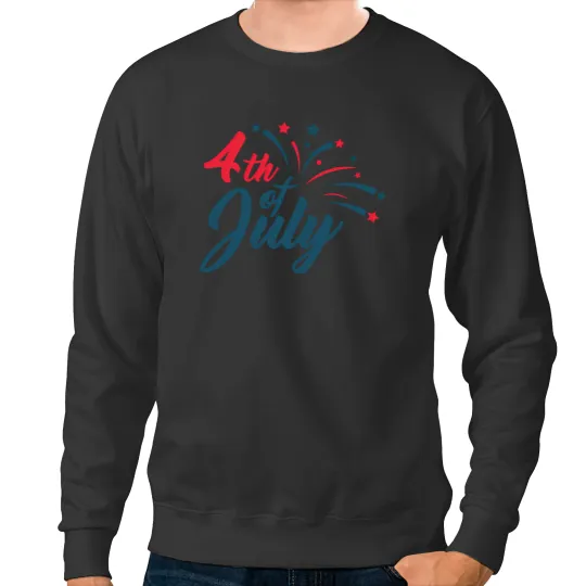 Discover 4th of July Sweatshirts: Red, White, and Blue Freedom Design