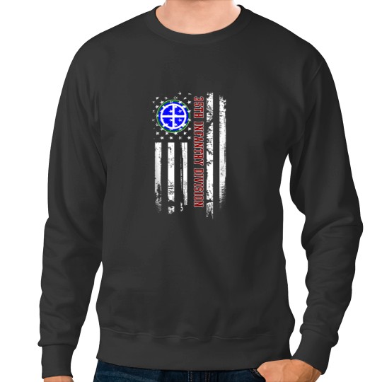 Discover 35th Infantry Division Veteran USA Flag Veterans Day Xmas Sweatshirts