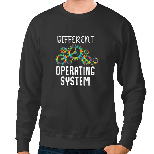 Discover Different Operating System Autism Awareness Puzzle Tolerance Sweatshirts