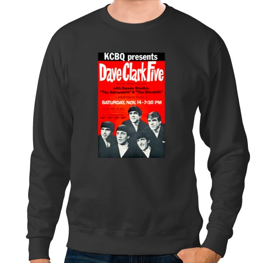 Discover Dave Clark Five Concert Poster San Diego 1964 Sweatshirts