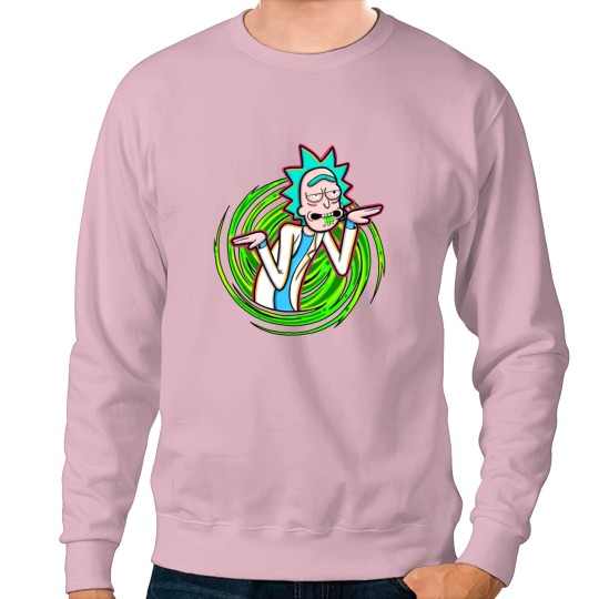 Discover r sanche Chilling Rick And Rickandmorty Heartbeat Sweatshirts