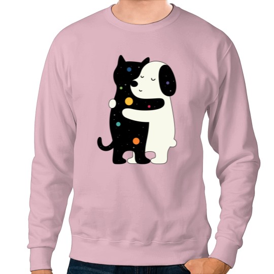 Discover Universe Soulmate AT LEAST MY CAT LOVES ME Sweatshirts
