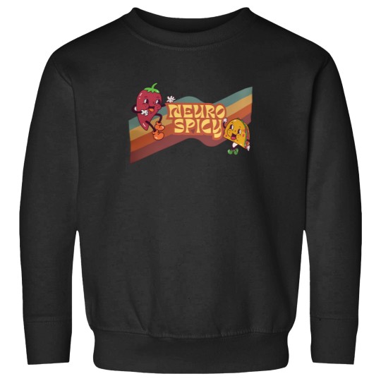 Discover Neuro Spicy Sweatshirts | Handmade Funny ADHD Sweatshirts | Retro-Style Unisex Sweatshirts