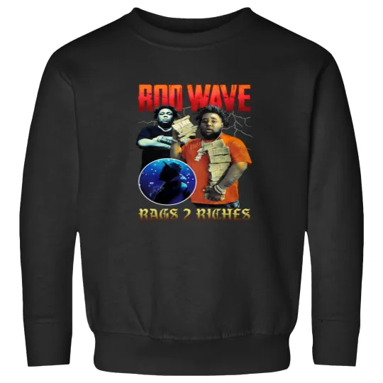 Discover Rod Wave Rags 2 Riches Sweatshirts Cotton For men Women All Size S-5XL