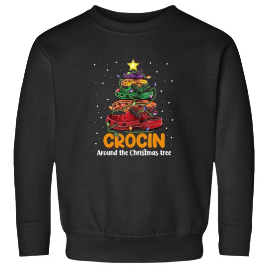 Discover Crocin around the christmas tree Classic Sweatshirts
