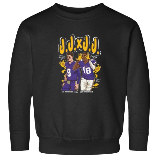 Discover Heavyweight Justin Jefferson x J.J. McCarthy "Championship Mindset" Crewneck Sweatshirts
