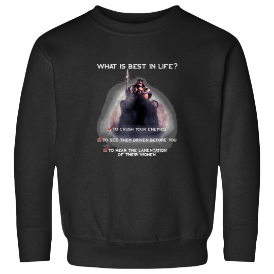 Discover conan what is best in life Sweatshirts