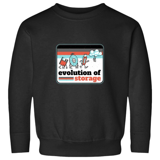 Discover Evolution Of Storage Vintage Floppy Disc Sweatshirts