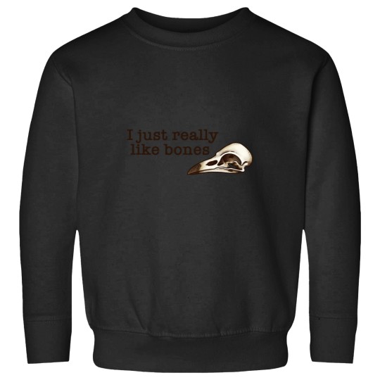 Discover I just really like bones - Vulture Culture Bird Skull Raven Skull Taxidermy Green Witch Vintage Witc Sweatshirts