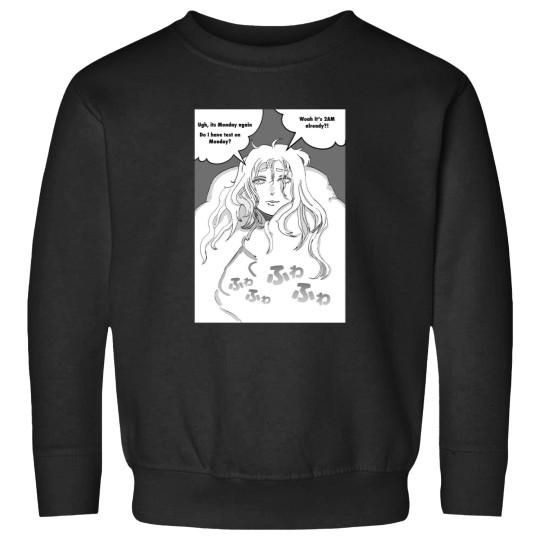 Discover Manga Style Black  White Sweatshirts