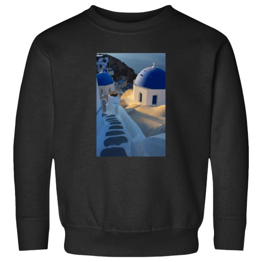 Discover Santorini Sunrise Steps Greek Islands 1396 Sweatshirts
