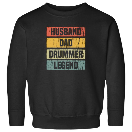 Discover Rock Drummer Dad Shirt Vintage Drummers Clothing Rockstar 907 Sweatshirts